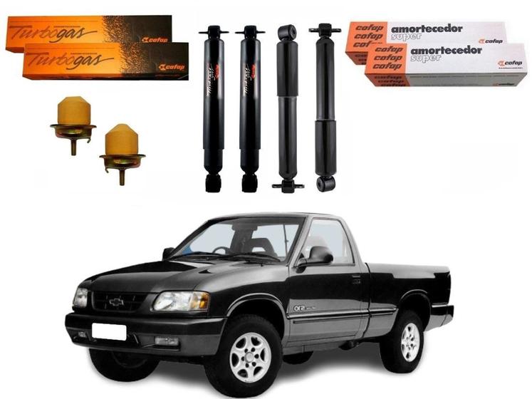 Imagem de Kit amortecedor dianteiro traseiro cofap original chevrolet s10 4x2 2.2 2.5 4.3 1995 a 2000