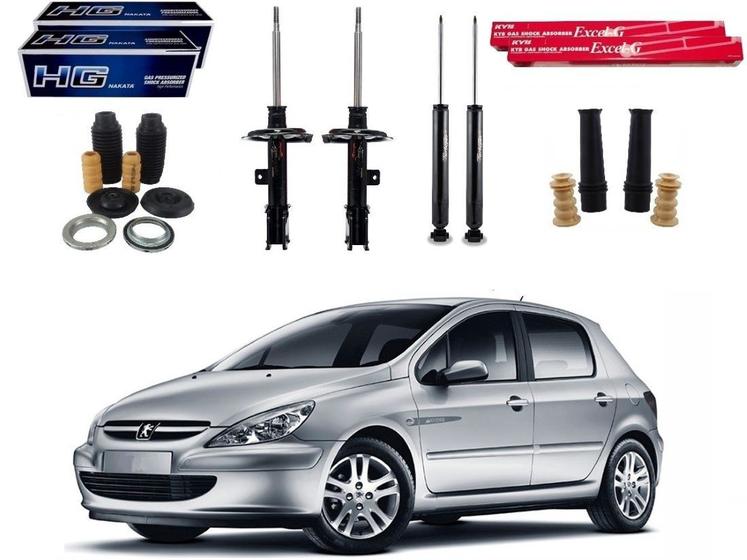 Imagem de Kit amortecedor dianteiro traseiro cofap peugeot 307 1.6 2002 a 2006