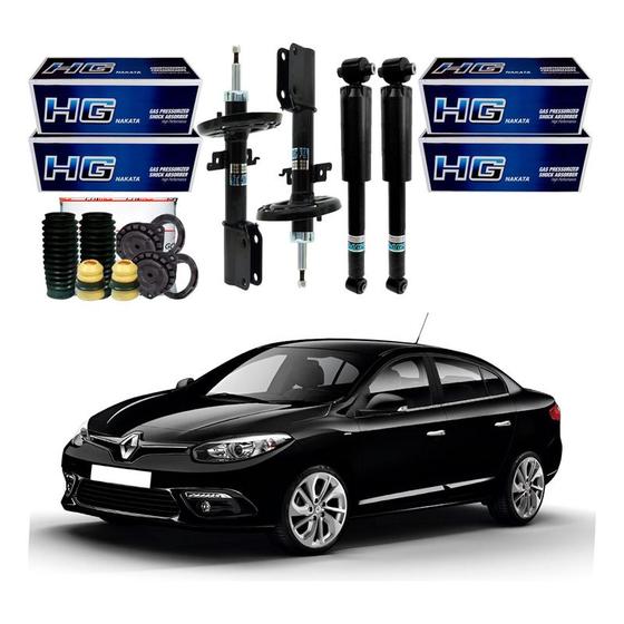 Imagem de Kit Amortecedor Dianteiro Traseiro Fluence 2.0 2015 A 2022