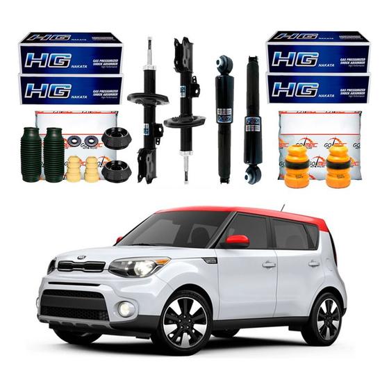 Imagem de Kit Amortecedor Dianteiro Traseiro Kia Soul 1.6 2012 A 2014