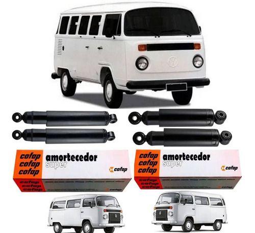 Imagem de Kit Amortecedor Dianteiro Traseiro Kombi Flex 1997 A 2013 Cofap