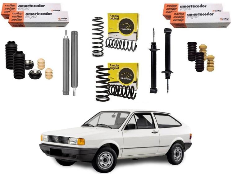 Kit amortecedor dianteiro traseiro mola cofap volkswagen gol g1 quadrado 1.0 1.6 1.8 1992 a 1996 Menor preço em Kit amortecedor dianteiro traseiro mola cofap volkswagen gol g1 quadrado 1.0 1.6 1.8 1992 a 1996