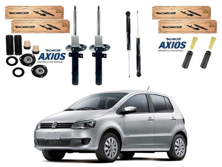 Imagem de Kit amortecedor dianteiro traseiro monroe axios original volkswagen fox 1.0 1.6 2011 a 2014