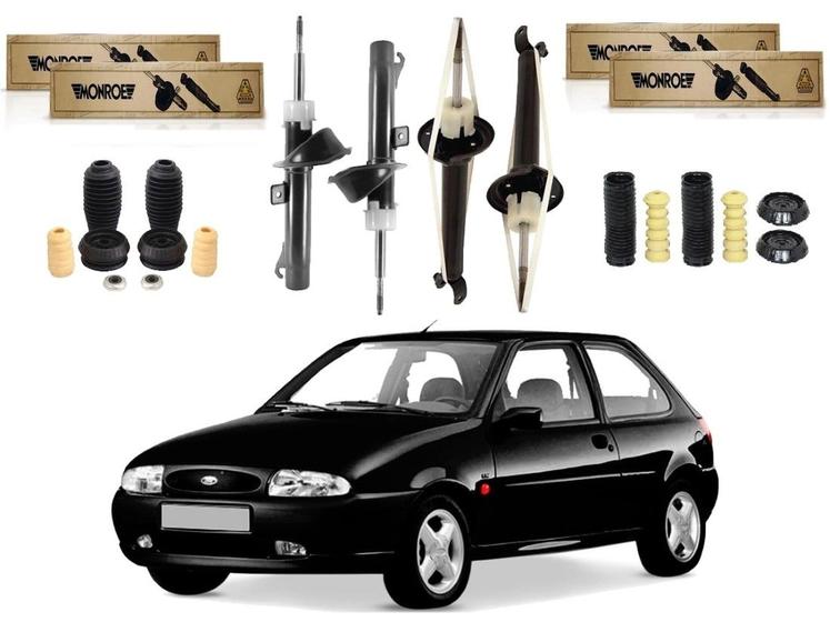 Imagem de Kit amortecedor dianteiro traseiro monroe ford fiesta 1.3 1996 a 1999