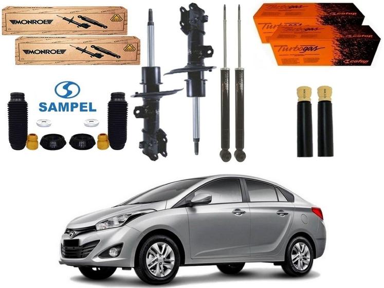 Kit amortecedor dianteiro traseiro monroe hyundai hb20s 1.0 1.6 2012 a 2015 Menor preço em Kit amortecedor dianteiro traseiro monroe hyundai hb20s 1.0 1.6 2012 a 2015
