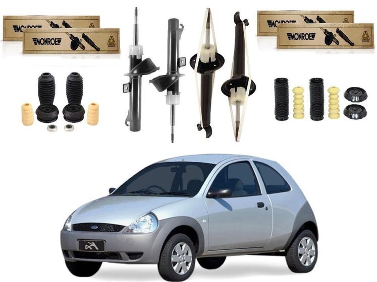 Kit amortecedor dianteiro traseiro monroe original ford fiesta 1.0 1.6 2000 a 2002 Menor preço em Kit amortecedor dianteiro traseiro monroe original ford fiesta 1.0 1.6 2000 a 2002