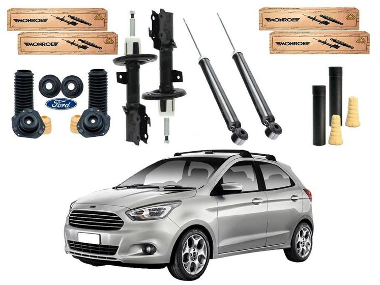 Kit amortecedor dianteiro traseiro monroe original ford ka 1.0 1.5 2015 ...