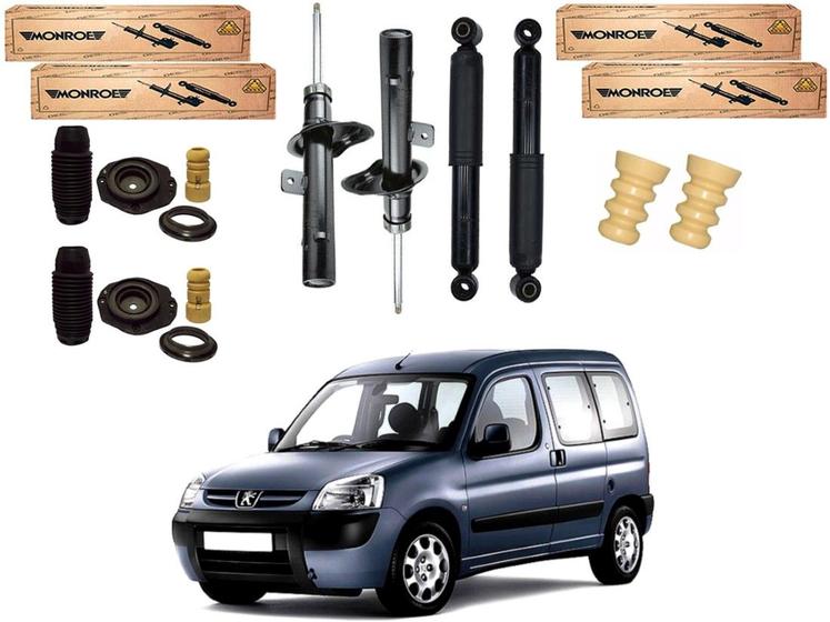 Imagem de Kit amortecedor dianteiro traseiro monroe peugeot partner 1.6 2011 a 2020