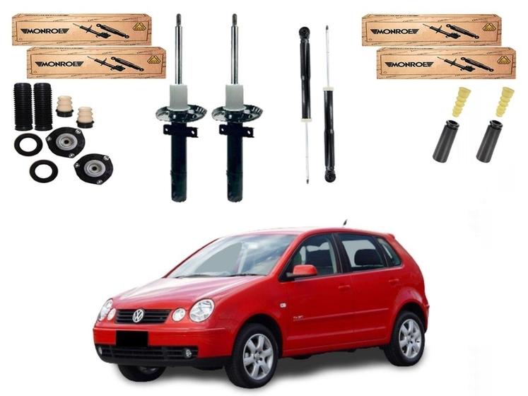 Imagem de Kit amortecedor dianteiro traseiro monroe volkswagen polo 1.6 2.0 2003 a 2006