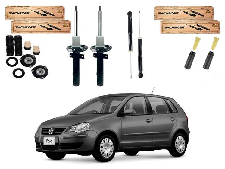 Imagem de Kit amortecedor dianteiro traseiro monroe volkswagen polo 1.6 2007 a 2011