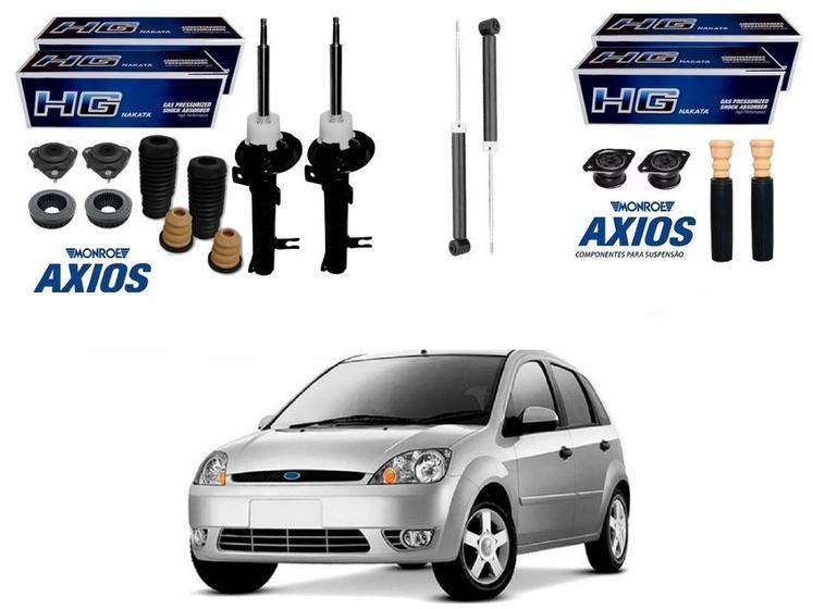 Kit amortecedor dianteiro traseiro nakata axios original ford fiesta 1.0 1.6 2003 a 2006 Menor preço em Kit amortecedor dianteiro traseiro nakata axios original ford fiesta 1.0 1.6 2003 a 2006