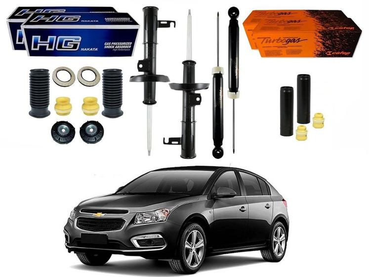 Imagem de Kit amortecedor dianteiro traseiro nakata chevrolet cruze 1.8 2015 a 2016