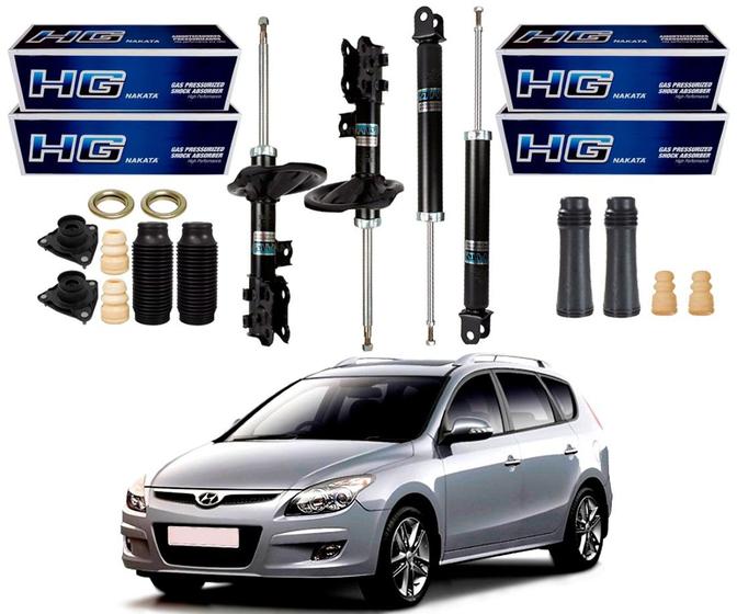 Kit amortecedor dianteiro traseiro nakata hyundai i30 cw 2.0 16v 2010 a ...