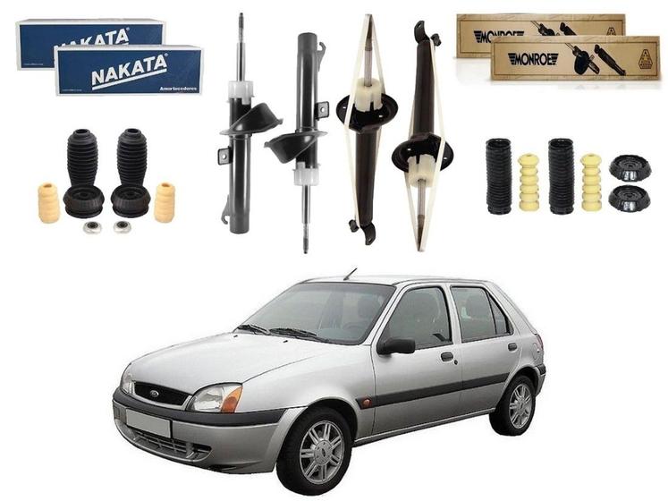 Kit amortecedor dianteiro traseiro nakata monroe original ford fiesta 1.0 1.6 2000 a 2002 Menor preço em Kit amortecedor dianteiro traseiro nakata monroe original ford fiesta 1.0 1.6 2000 a 2002