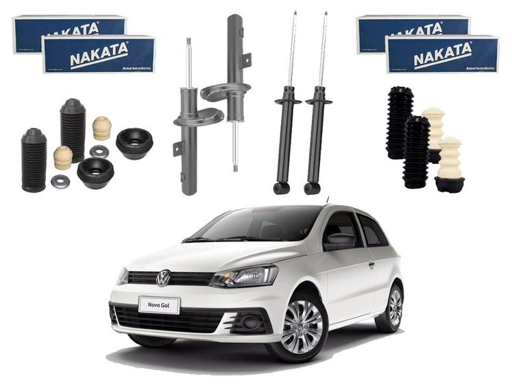 Imagem de Kit amortecedor dianteiro traseiro nakata volkswagen voyage g6 1.0 1.6 2013 a 2016