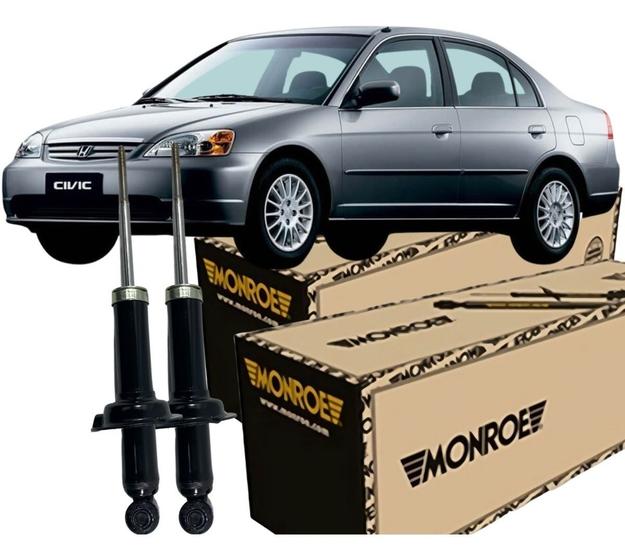 Menor preço em Kit Amortecedor Novo Original Monroe Honda Civic 2001 2006