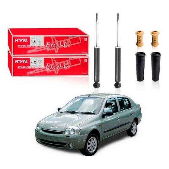 Imagem de Kit Amortecedor Traseiro Clio Sedan 1.0 1.6 1998 A 2002