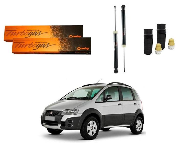 Imagem de Kit amortecedor traseiro cofap original fiat idea adventure 1.8 2006 a 2011