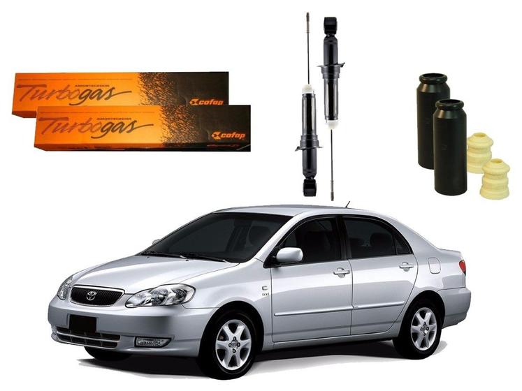 Imagem de Kit amortecedor traseiro cofap original toyota corolla 1.6 1.8 2003 a 2008