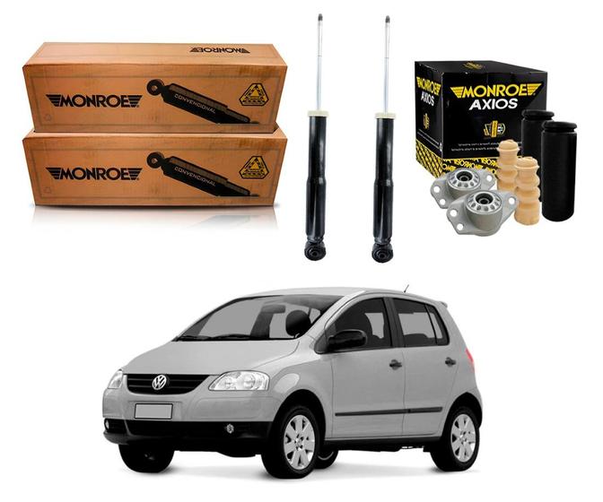 Imagem de Kit amortecedor traseiro monroe axios volkswagen fox 1.0 1.6 2004 a 2009