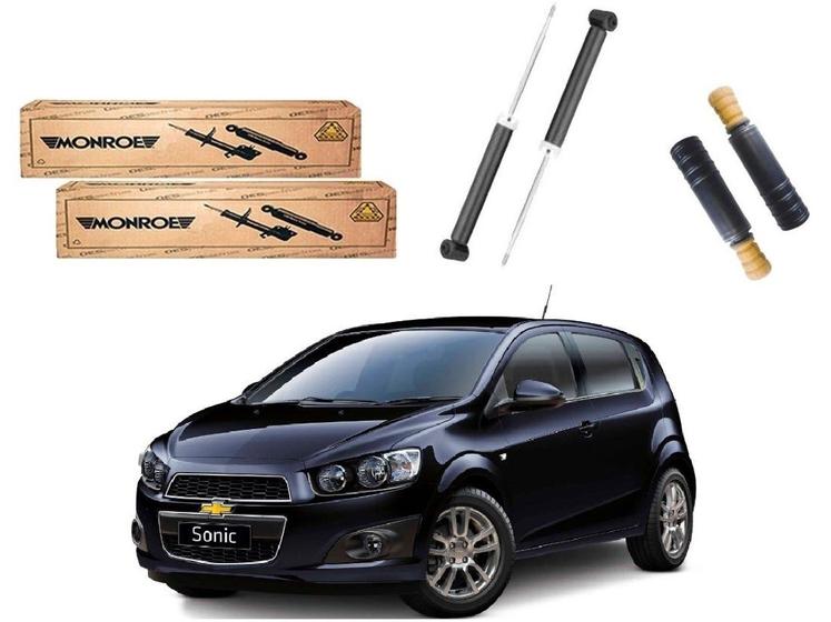 Imagem de Kit amortecedor traseiro monroe original chevrolet sonic 1.6 2012 a 2014