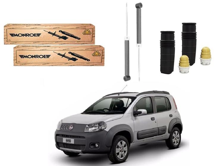 Kit amortecedor traseiro monroe original fiat uno way 1.0 1.4 2010 a 2016 Menor preço em Kit amortecedor traseiro monroe original fiat uno way 1.0 1.4 2010 a 2016