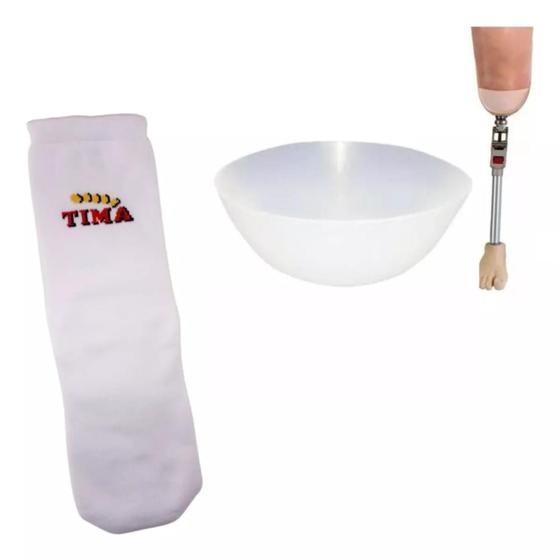 Imagem de Kit Amputados Coto Transtibial 01 Meia GG + 01 Almofada Distal Número 04