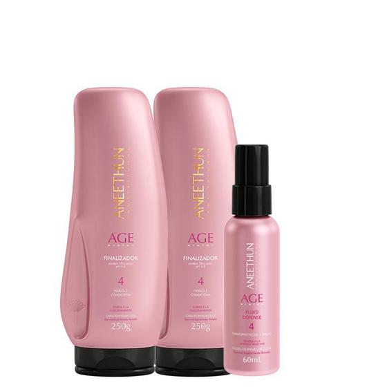 Kit Aneethun Age System Cream Finalizador E Fluid Defense Finalizador