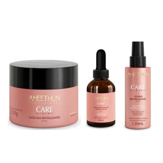 Imagem de Kit Aneethun Care Máscara 250g + Loção 40ml + Fluido 120ml