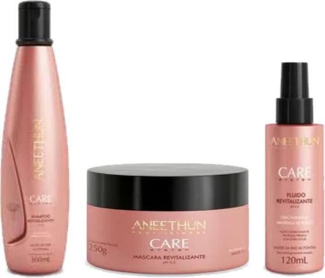 Imagem de Kit Aneethun Care System Shampoo + Máscara + Fluido