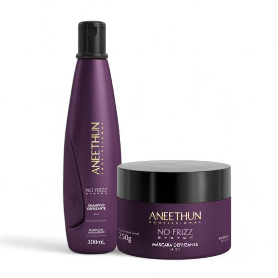 Imagem de Kit Aneethun Defrizante Shampoo 300mL+ Máscara 250g