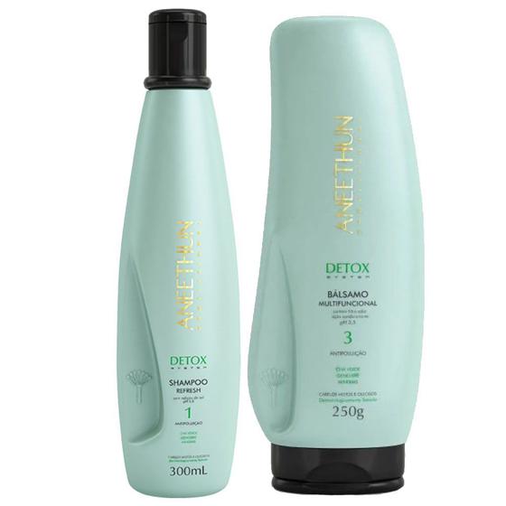 Imagem de Kit Aneethun Detox System Shampoo 300ml e Balsamo 250g