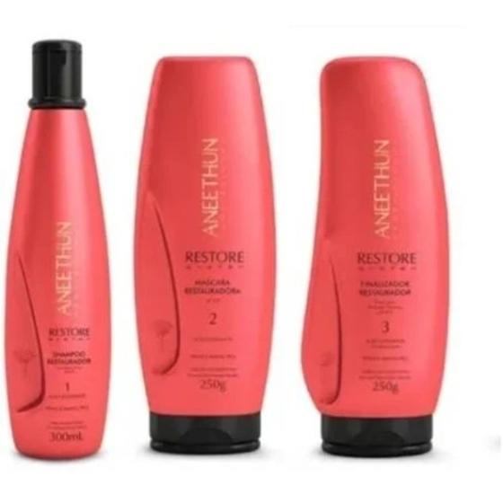 Kit Aneethun Restore System Restruturação 3 Produtos Menor preço em Kit Aneethun Restore System Restruturação 3 Produtos