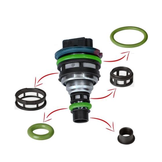 Menor preço em KIT ANEL E FILTRO DO BICO INJETOR GOLF 1.8 TIPO 1.6 CLIO 1.6 R19 1.6 1 par de filtros 1 ponte