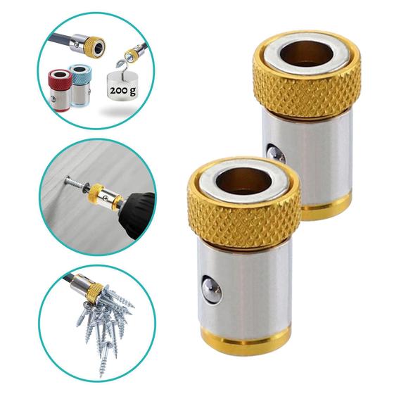 Kit Anel Magnético 2pç Super Imã Universal Parafusadeira Bit - Saint Menor preço em Kit Anel Magnético 2pç Super Imã Universal Parafusadeira Bit - Saint