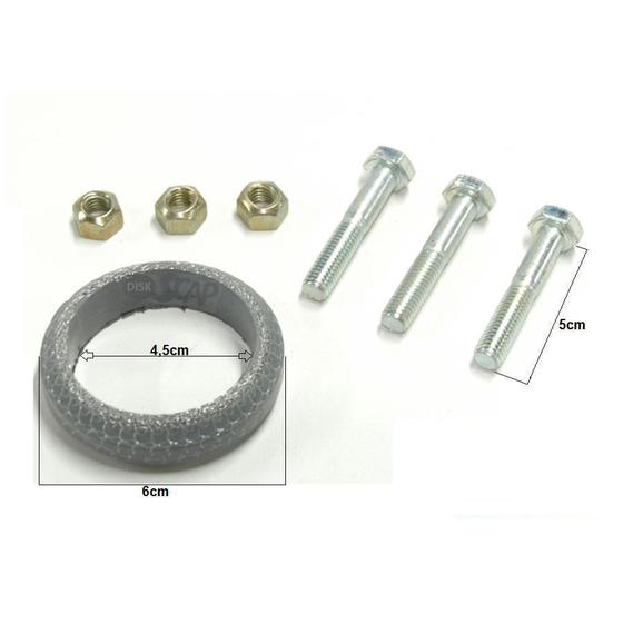 Kit anel vedação escapamento gol saveiro parati g2 m10 Menor preço em Kit anel vedação escapamento gol saveiro parati g2 m10