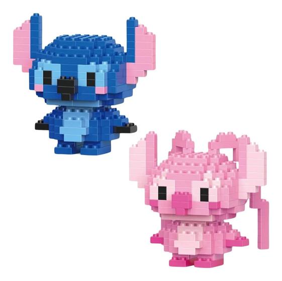 Imagem de Kit Angel E Stitch De Bloco De Montar Desenho Animados Lego