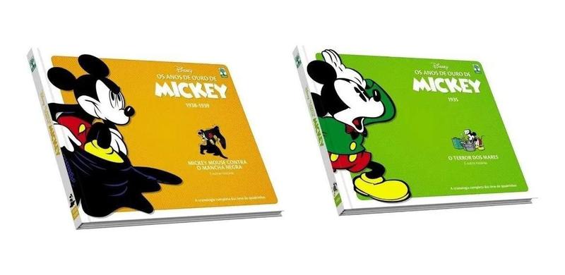 Imagem de Kit Anos de Ouro de Mickey. Mickey Mouse contra o Mancha Negra & Terror dos Mares Disney Capa Dura