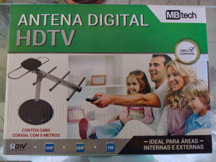 Kit antena + cabo coaxial 5 metros - MB Tech Menor preço em Kit antena + cabo coaxial 5 metros - MB Tech