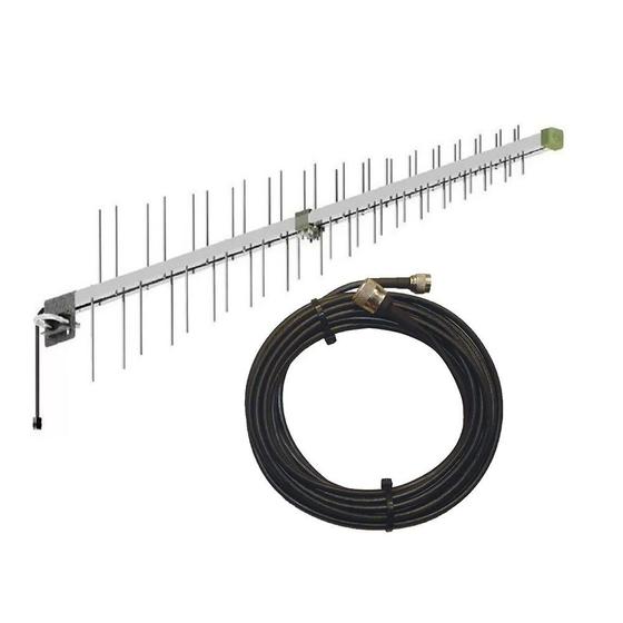 Kit Antena Celular Rural Full Band G Cabo Descida Metros