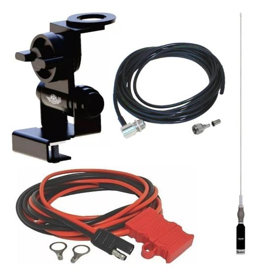 Imagem de Kit Antena Movel Ars Vhf 5db 5/8o Cabo Dc Sp Mala Mv35eam