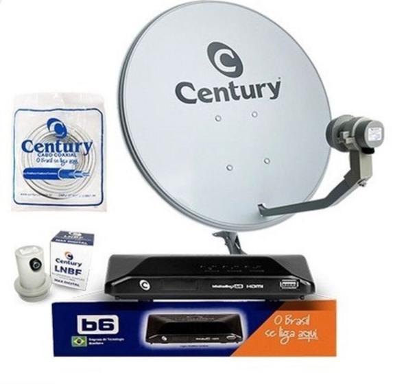 Kit Antena Parabolica Digital Century 60 cm completa é boa?