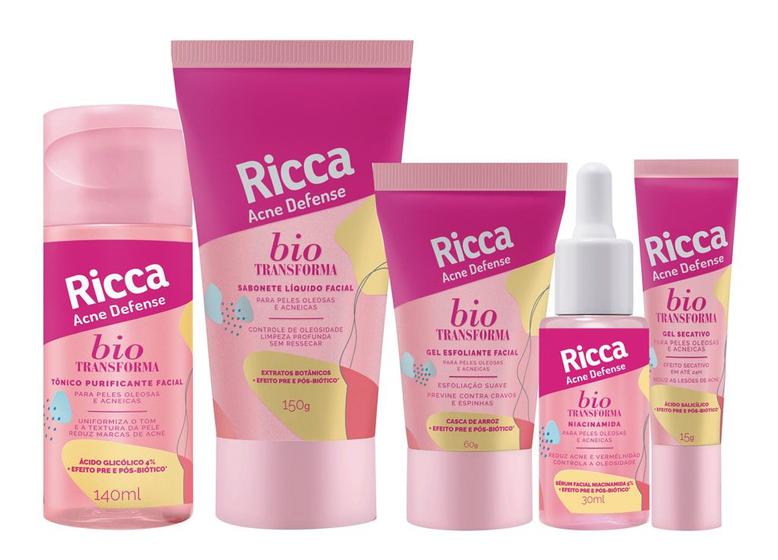 Kit Anti Acne Bio Transforma Ricca Acne Defence - Belliz - Antiacne ...