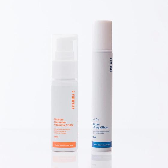 Imagem de Kit anti manchas e olheiras mizz clareador facial de manchas e melasmas anti bolsas e olheiras vasculares