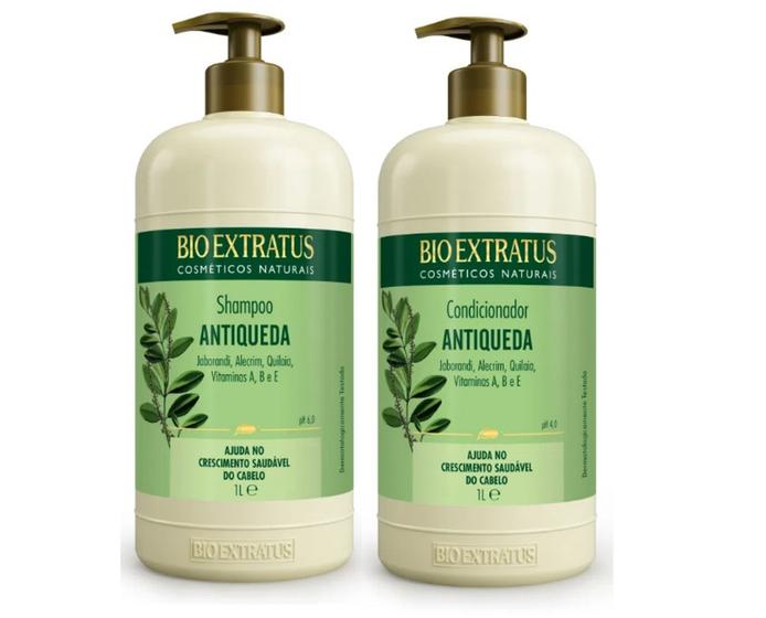 Imagem de Kit Antiqueda Jaborandi Bio Extratus Shampoo + Condicionador 1 Litro 