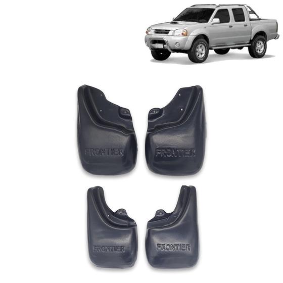 Imagem de Kit Apara Barro Nissan Frontier 2003 2004 2005 2006 2007 Lameiro Dianteiro e Traseiro