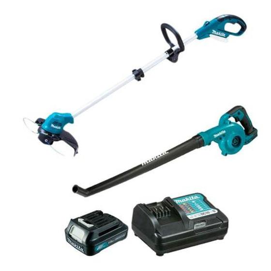 Kit Aparador de Grama Bateria UR100DZX + Soprador a Bateria UB101DZ + Bateria e Carregador Makita Menor preço em Kit Aparador de Grama Bateria UR100DZX + Soprador a Bateria UB101DZ + Bateria e Carregador Makita
