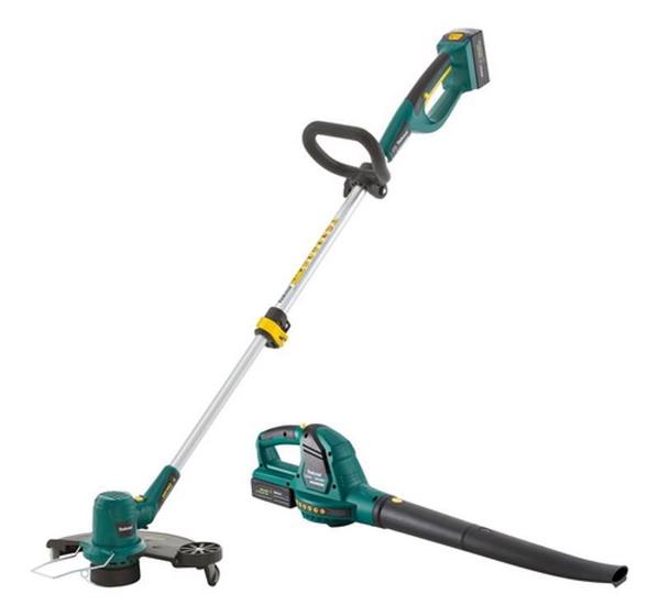 Kit aparador de grama e soprador de folhas bateria 24v tekna Menor preço em Kit aparador de grama e soprador de folhas bateria 24v tekna