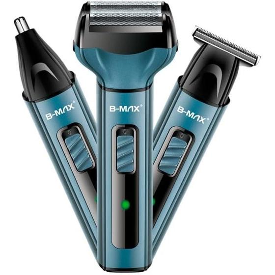 Imagem de Kit Aparador de Pelos Multifuncional 3 EM 1 Sem Fio Bivolt B-MAX BM-C034