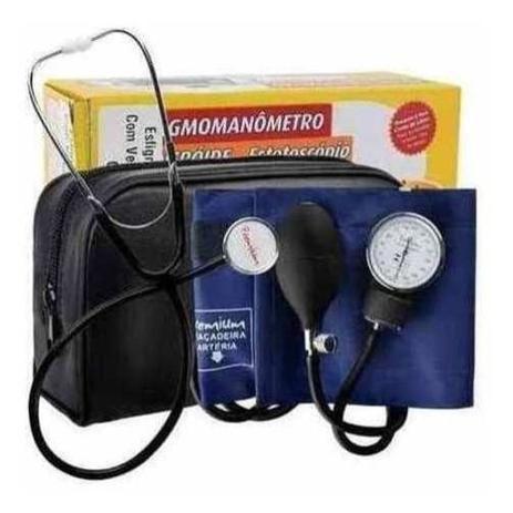 Imagem de Kit Aparelho De Pressão Esfigmomanômetro Com Estetoscópio - ESFS50N